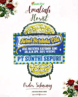 Papan Bunga Duka di Kecandran
