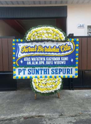 Papan Bunga Duka di Kecandran